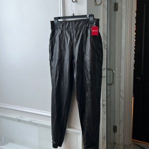 Spanx never worn - new with tags pleather joggers!